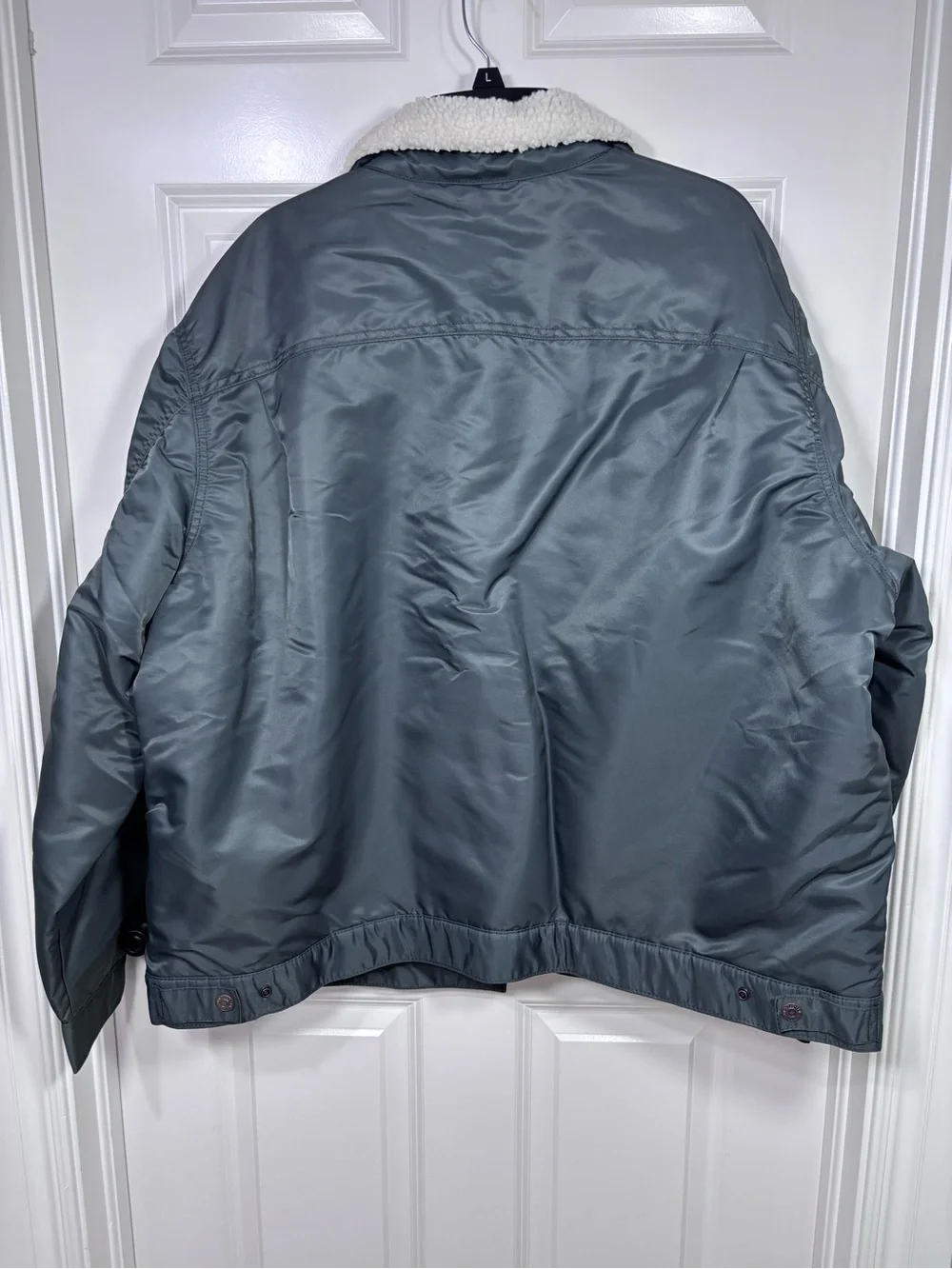 Levi's Type II Sherpa Lined Trucker Jacket Men’s XXL Green/Gray